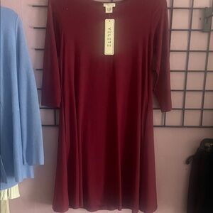 Yelete Burgundy Dress